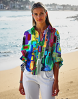 Rose | Elegant Geometric Blouse