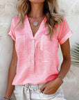Isla | Short-sleeved Button-up Shirt