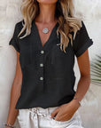 Isla | Short-sleeved Button-up Shirt