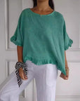 Claire Round-Neck Blouse