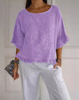 Claire Round-Neck Blouse