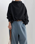 High-Neck Soft Knit Top