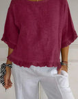 Claire Round-Neck Blouse