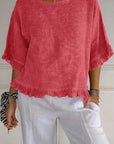 Claire Round-Neck Blouse