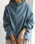 High-Neck Soft Knit Top