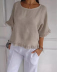 Claire Round-Neck Blouse