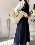 Chic Straw Woven Handbag