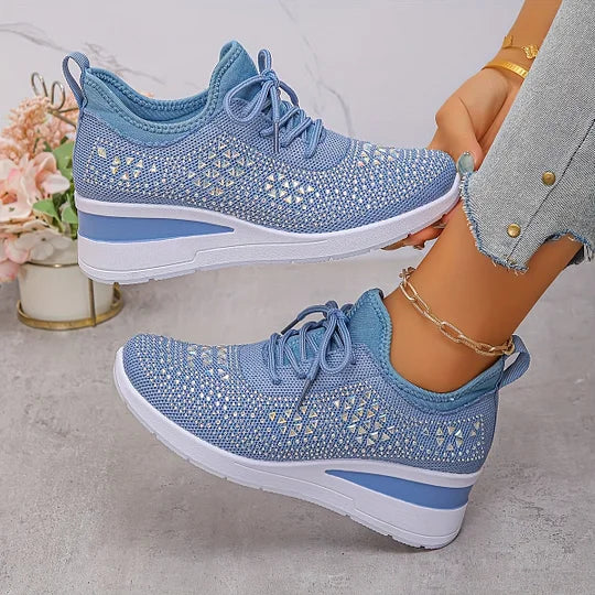 Lightweight Comfort Lace-Up Trainers