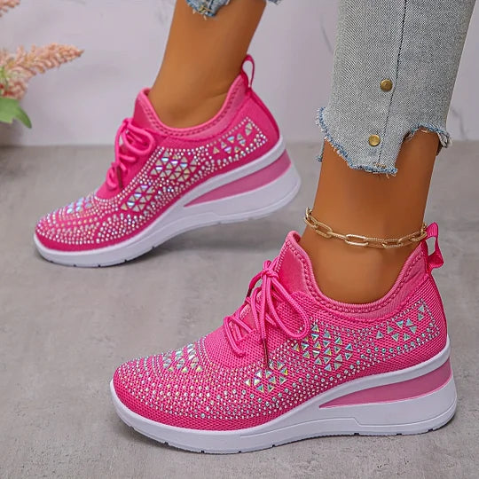 Lightweight Comfort Lace-Up Trainers