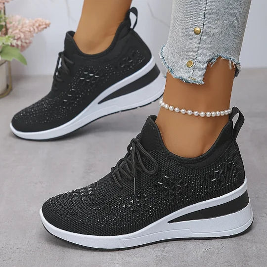 Lightweight Comfort Lace-Up Trainers