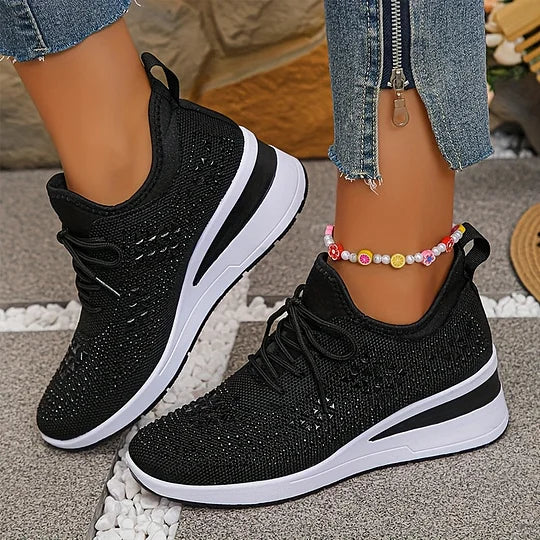 Lightweight Comfort Lace-Up Trainers