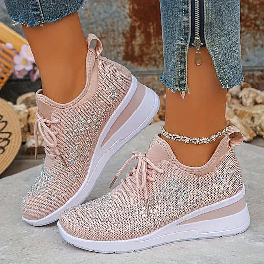 Lightweight Comfort Lace-Up Trainers