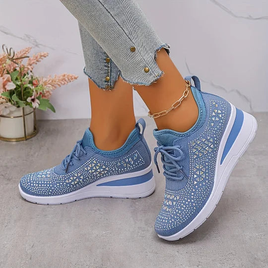 Lightweight Comfort Lace-Up Trainers