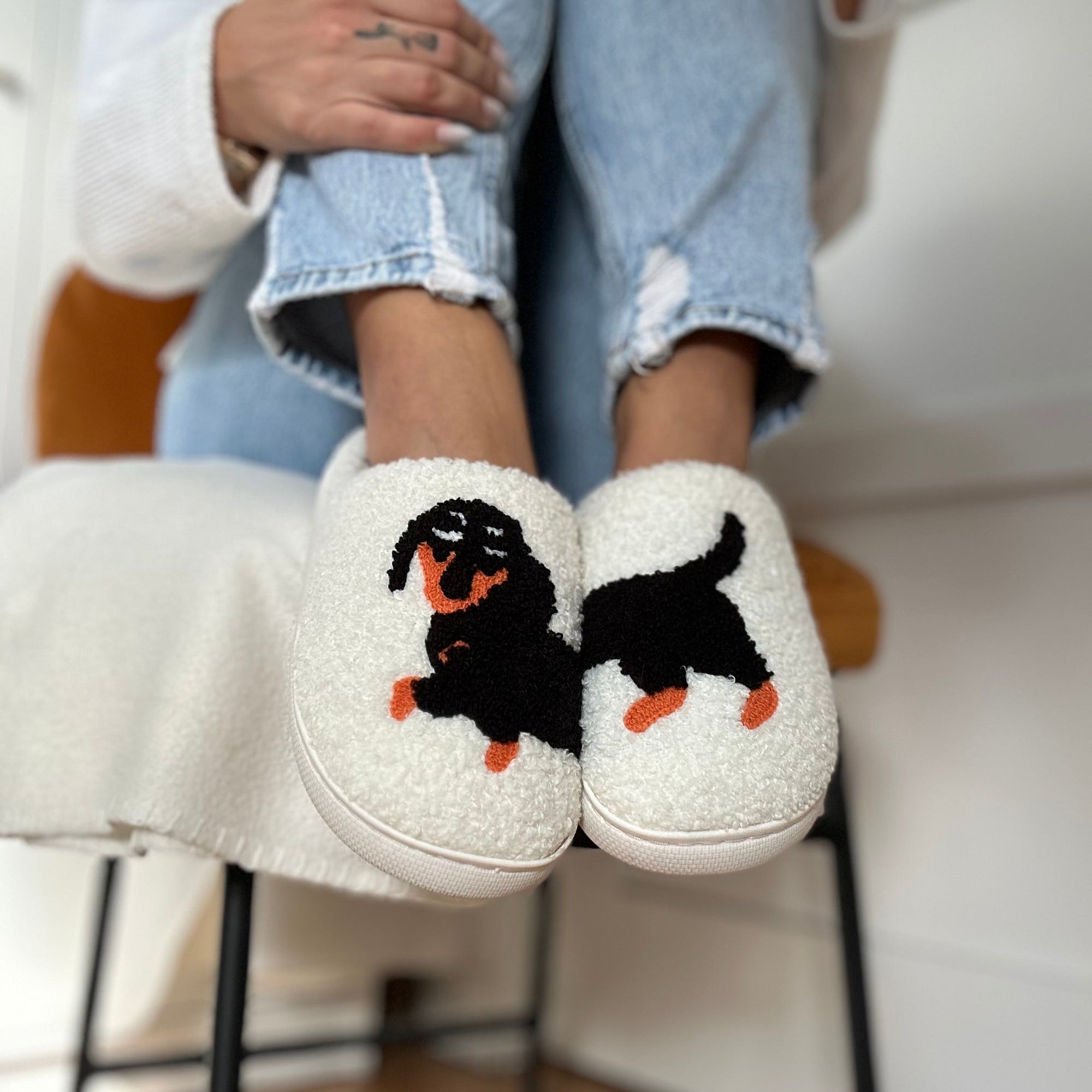 Dachshund Slip-On Cosy Slippers