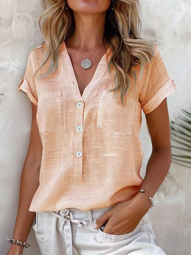 Isla | Short-sleeved Button-up Shirt