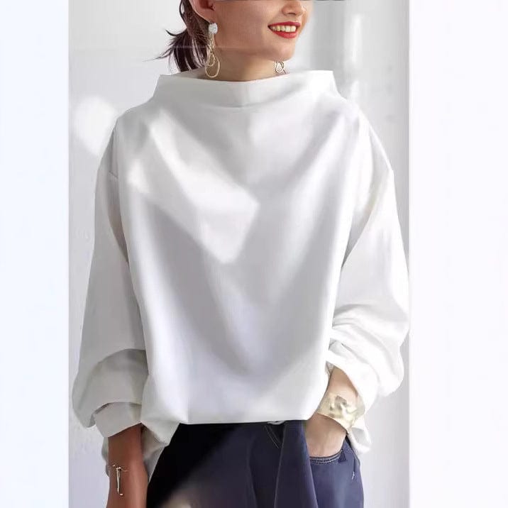 High-Neck Soft Knit Top