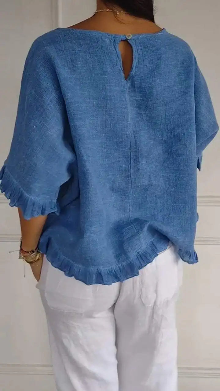 Claire Round-Neck Blouse