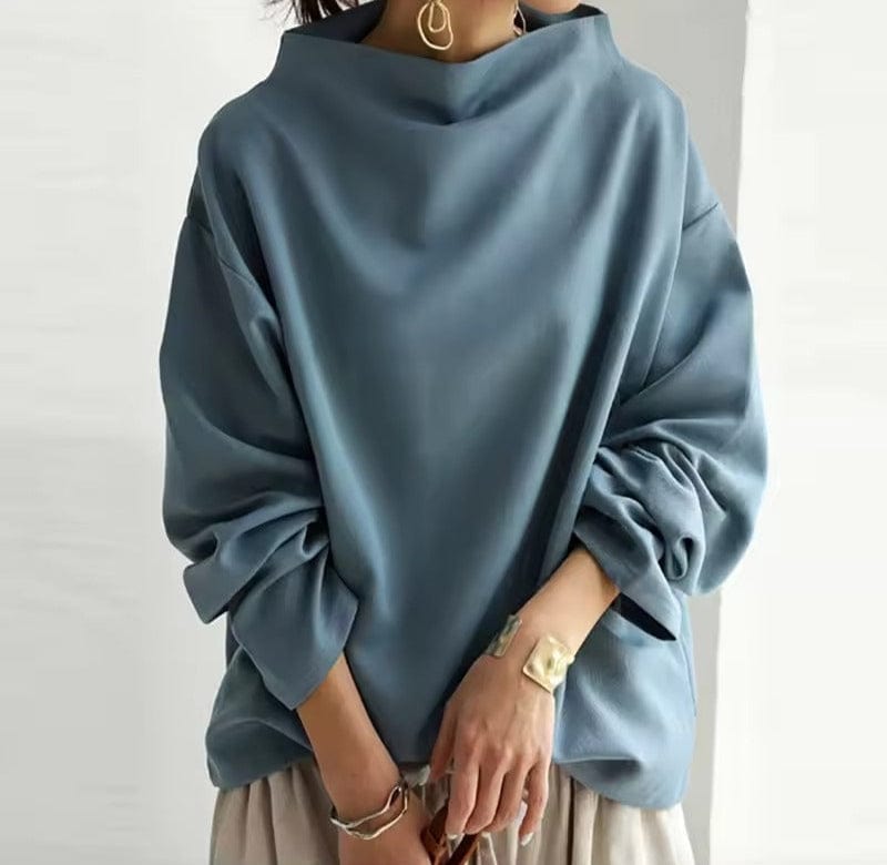 High-Neck Soft Knit Top