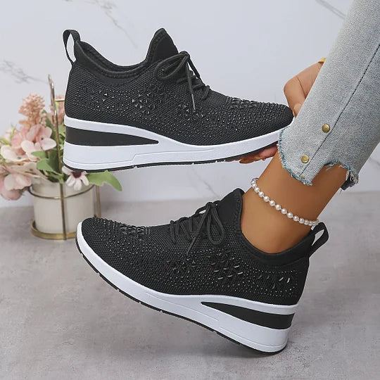 Lightweight Comfort Lace-Up Trainers
