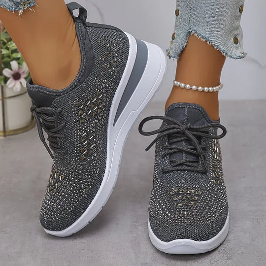 Lightweight Comfort Lace-Up Trainers