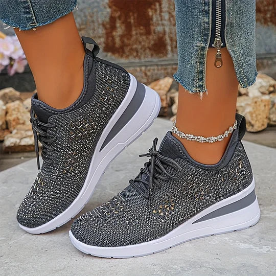 Lightweight Comfort Lace-Up Trainers