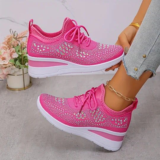 Lightweight Comfort Lace-Up Trainers