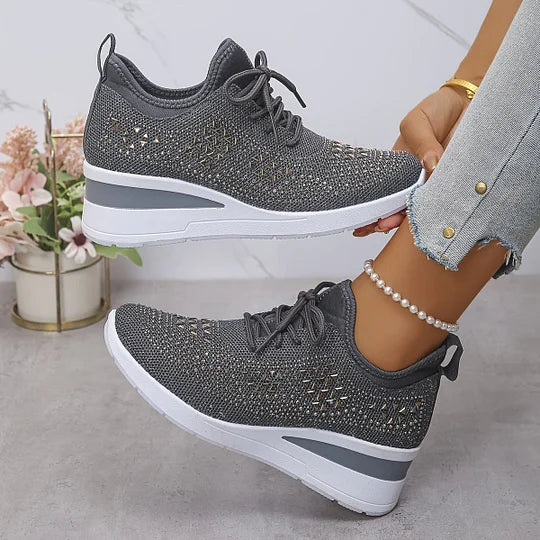 Lightweight Comfort Lace-Up Trainers