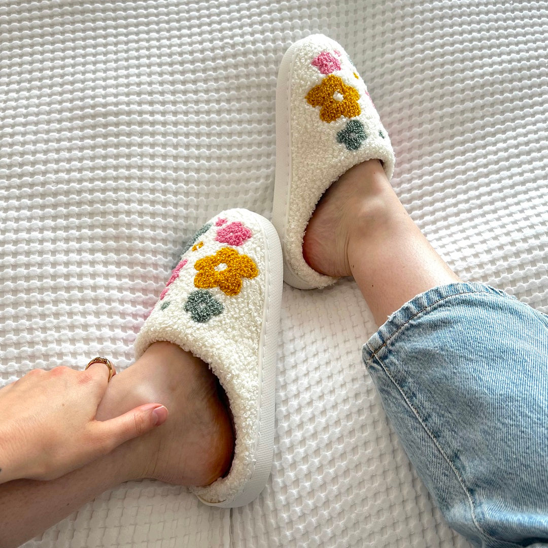 Livia Flower Cosy Slippers